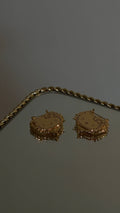 Bamboo HK heart earrings