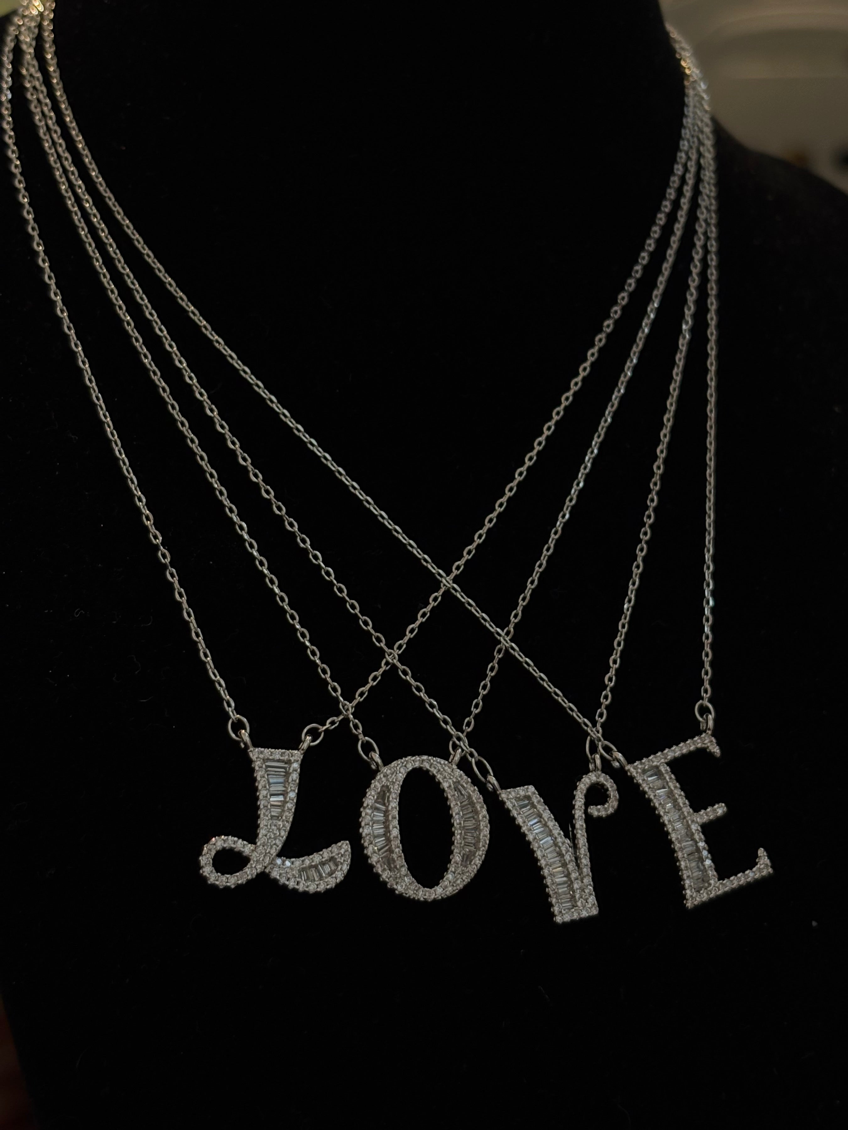 Initial Baguette Necklace